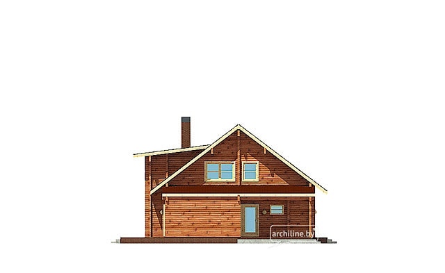 Duży drewniany dom z drewna profilowane 453 m²