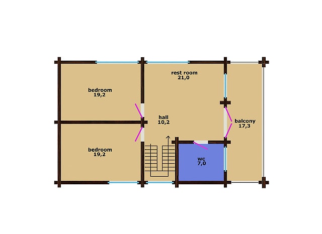 Drewniany dom z sauną na parterze 209 m2