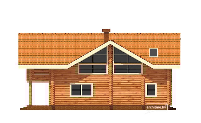 Drewniany dom z sauną na parterze 209 m2