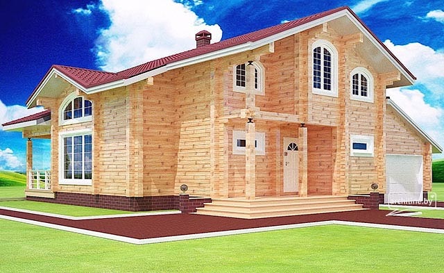 Dom drewniany z bala profilowanego 148 m²