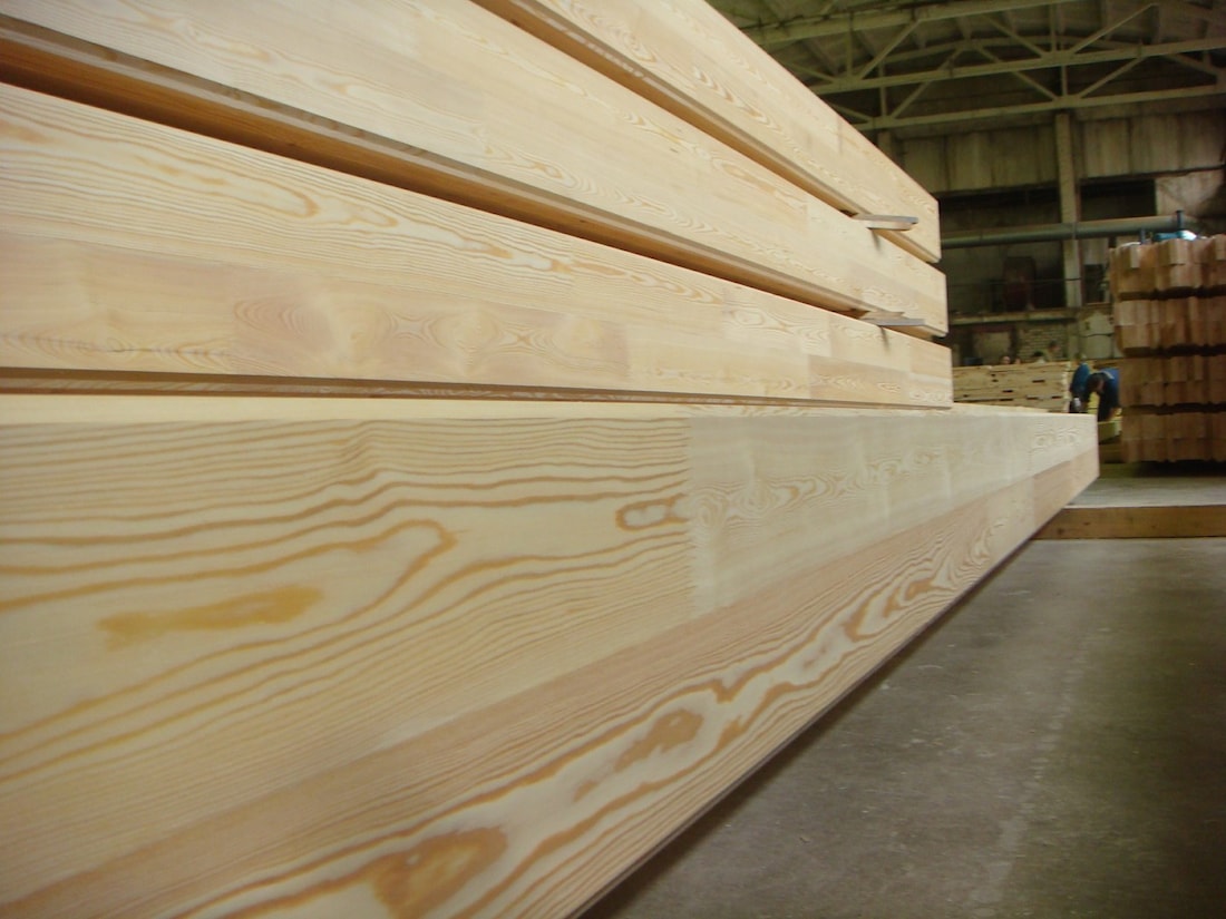 Klejone drewno profilowane o podwójnej warstwie klejenia