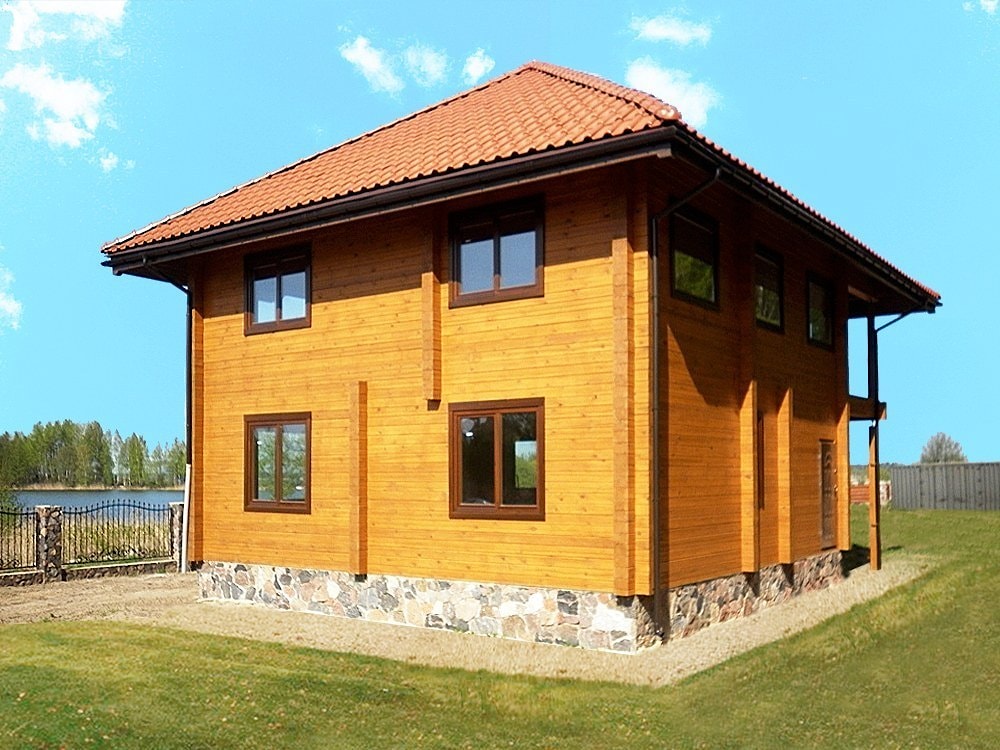Dom z drewna całoroczne