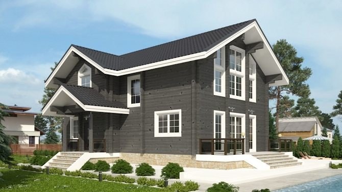 Klejone drewno warstwowe, nowy drewniany dom na działce pod Mińskiem, o łącznej powierzchni 199 m² projektu - szacunki cenowe piwnicy