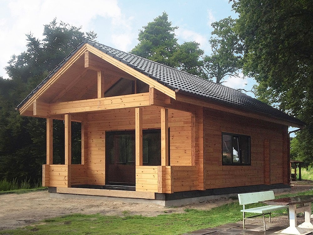 Drewniany dom «Ulenspiegel» forniru klejonego drewna