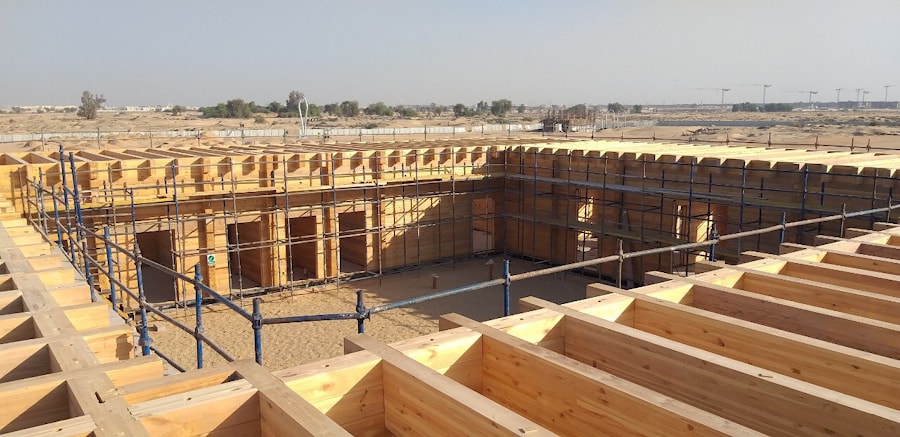 Budowa budynku z belką klejoną w Dubaju, ZEA  