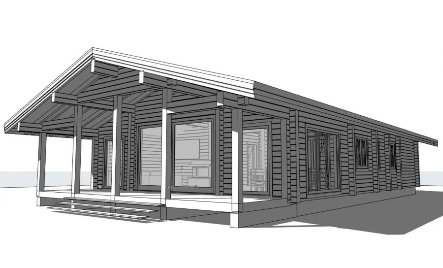 Dom-chalet z drewna "Schwarzwald 1", 180 m²  
