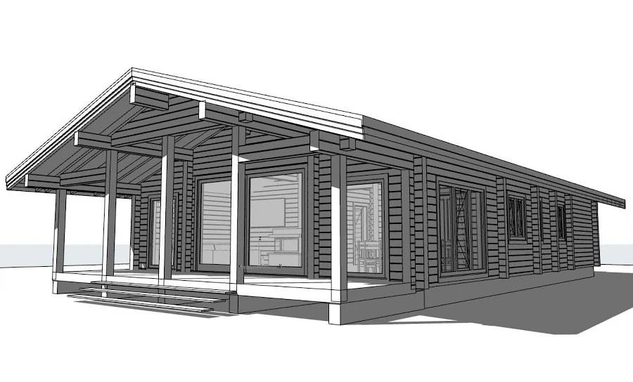 Dom-chalet z drewna "Schwarzwald 1", 180 m²  