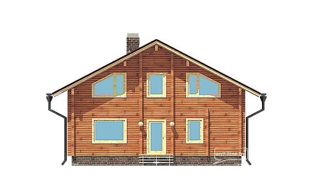 Drewniany dom z bali profilowanych 