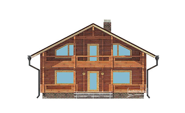 Drewniany dom z bali profilowanych 