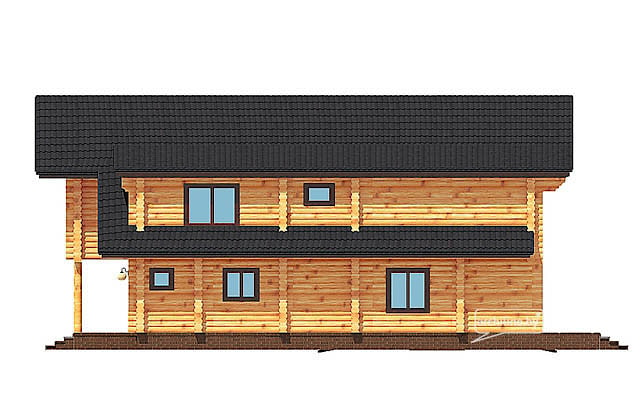 Dom drewniany z bali 215m²