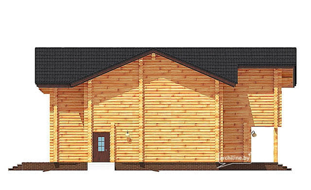 Dom drewniany z bali 215m²