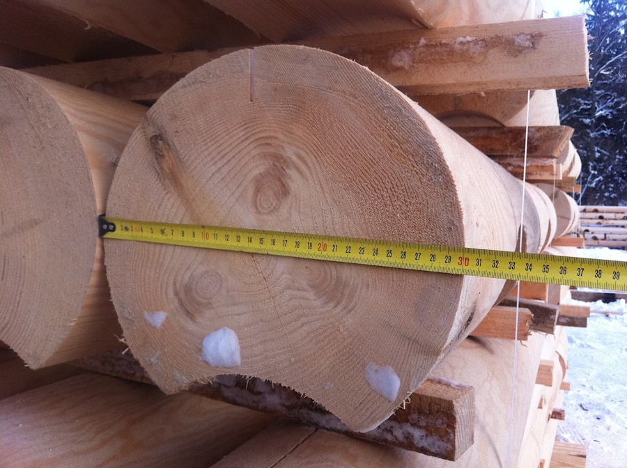 Drewno do budowy o dużej średnicy