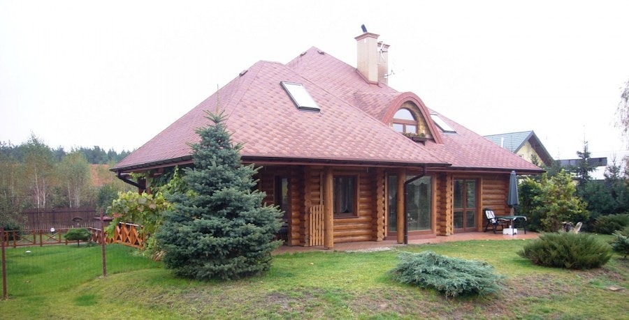 Piękny drewniany dom w Polsce, projekt "Pod Warszawą"  